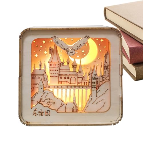 Wooden Puzzle Kits | Interactive 3D Wooden Puzzles | Unique Table Lamps with Hand-Carved Designs | Fun Learning Toys and Nightlights for Kids’ Rooms and Home Decor (Charming Bedroom Accent) von Ghjkldha