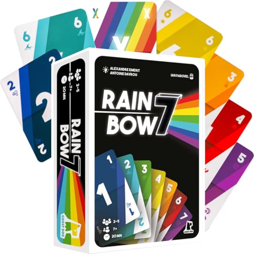 Ghost Dog | Rainbow 7 Card Game – Strategic Hand Management Game for 2-5 Players | English & French von Ghost Dog