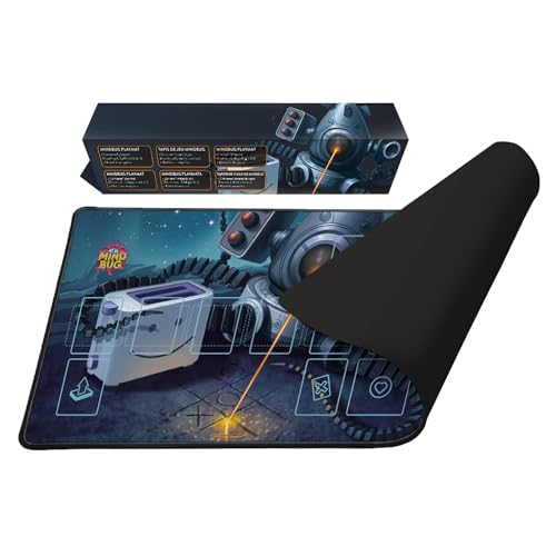 Mindbug Earl B. Bug Playmat - Offizielle Spielmatte für Mindbug Spiel, rutschfeste Gummibasis mit doppelt genähten Kanten, 35,6 x 61 cm, Einzelspieler, hergestellt von Ghost Galaxy von Ghost Galaxy