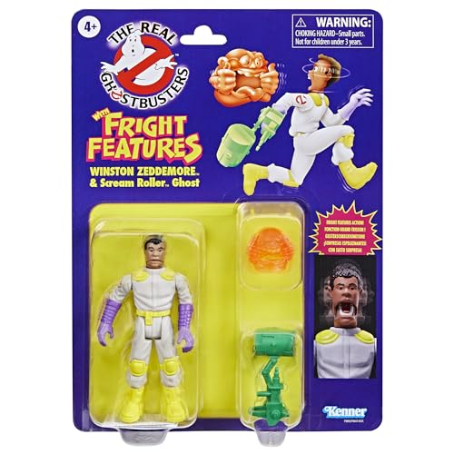 Ghostbusters Kenner Classics The Real Winston Zeddemore & Scream Roller Ghost Toys, Retro-Actionfigur, Spielzeug für Kinder ab 4 Jahren von Ghostbusters