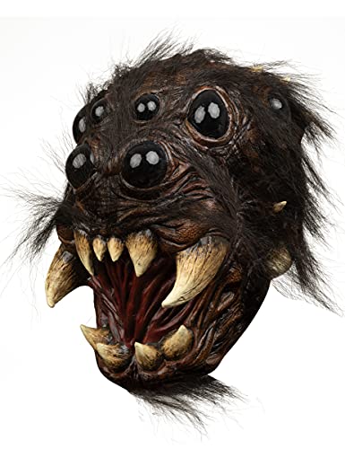 Generique - Spinnenkopf-Maske Halloween-Maske schwarz-beige Generique - Spinnenkopf-Maske Halloween-Maske schwarz-beige von Ghoulish Productions
