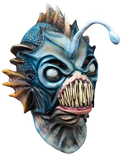 Ghoulish Productions - Anglerfisch-Maske, Maske eines Meeresmonsters mit Zähnen, ideal für Halloween und Kostümpartys, Einheitsgröße für Erwachsene von Ghoulish Productions