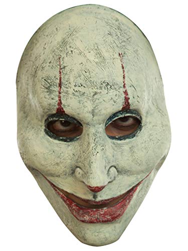 Ghoulish Productions - Mörder Clown Maske, Linie Urban Mask, strapazierfähige Latexmaske, handbemalt, Halloween, Karnevalsumzug, Kostümparty, Einheitsgröße für Erwachsene. von Ghoulish Productions