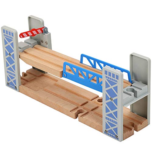 Ghulumn Hölzerne Schienen Eisenbahn Spielzeug Set Doppel Deck Brücke Zubehör Überführung Kinder Spielzeug Kinder Geschenke von Ghulumn