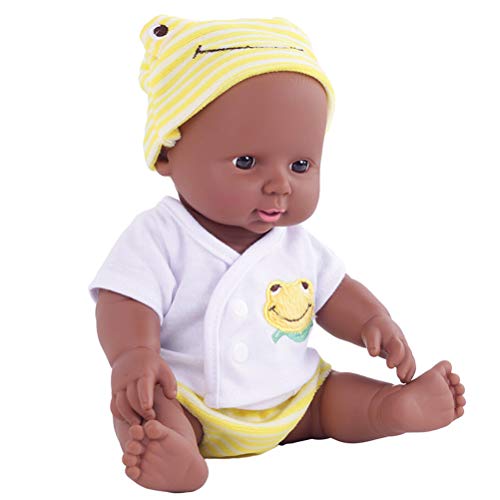 11,8 Zoll Kleine Realistische Babypuppe Weiche Ganzkörperpuppe 30 cm Puppenbabypuppe Spielzeug Weiche Lebensechte Babyspielzeug für Kinder jungens Mädchen (Gelb #95) von Ghzste