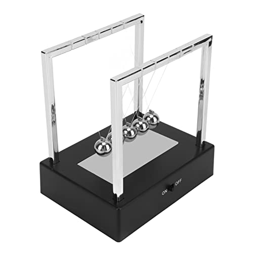 Balance Bälle Newtons mit Basis, Ideales Wissenschaftsspielzeug für Naturwissenschaftliche Lernspielzeug für Office Desk Toy, Lustige und Stressleichende Gadget für die Schule von Ghzste