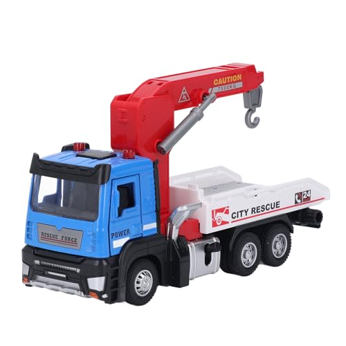 Big Tow Trucks Spielzeug 1:32 Legierung Transport Abschleppwagen Spielzeug Hebefunktion Abschleppwagen mit Haken und Auto Fahrzeugmodell für Kinder (Blau) von Ghzste