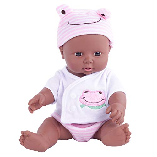 Ghzste 11,8 Zoll Kleine Realistische Babypuppe Weiche Ganzkörperpuppe 30 cm Puppenbabypuppe Spielzeug Weiche Lebensechte Babyspielzeug für Kinder jungens Mädchen (Rosa #93) von Ghzste