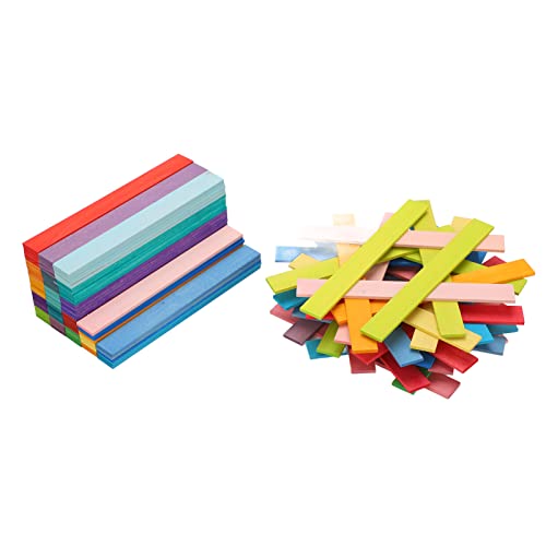 Ghzste 120pcs DIY-Bausteine ​​für Kleinkinder, Brückenstapelspielzeug, Farbenfrohes mit Einzigartigem Design, Hochwertiges Basswood, Attraktive Farben, Aufbewahrungsbox von Ghzste