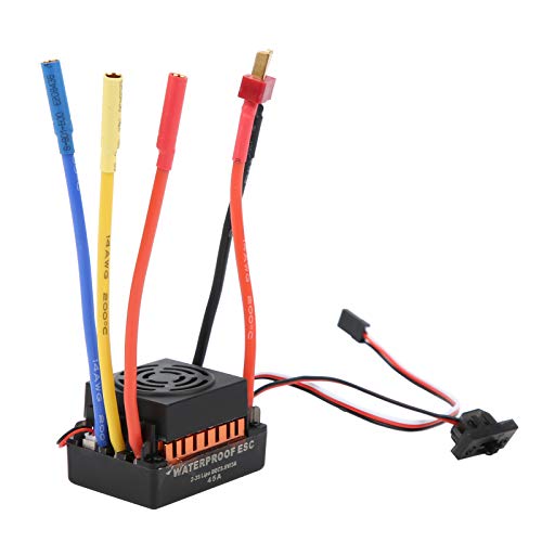 Ghzste 45A RC ESC, Eingebautes 5,8 V / 3A BEC, Starke Bremsung und Drosselklappen-Linearität für 1/10 RC-Automodell, ESC und Zur Verwendung ((45-orange)) von Ghzste