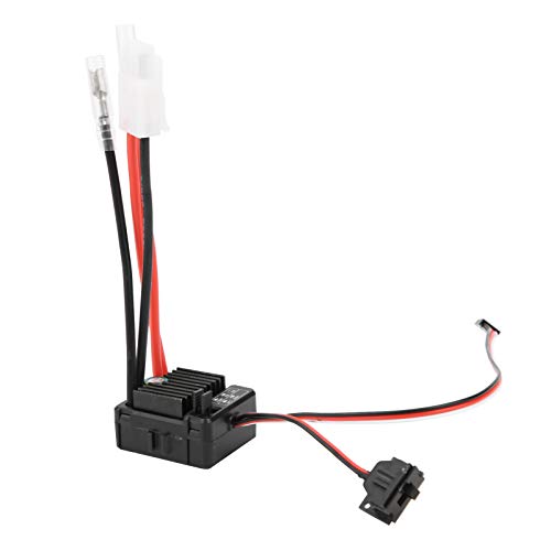 Ghzste 60A ESC, Kleine Größe für 1/10 RC-Automodell, mit Integriertem Kondensatormodul, Leistungsstarker BEC-Ausgang 6V / 3A-Schaltermodus, ((1060)) von Ghzste