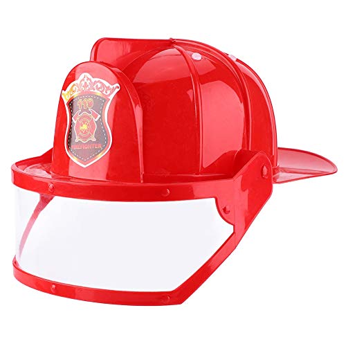 Ghzste Feuerwehrmann-Cosplay-Spielzeugset für Kinder – Inklusive Helm, Feuerlöscher, Gegensprechanlage, Axt und Schraubenschlüssel – Spielset für Angehende Feuerwehrleute, 5er-Set von Ghzste