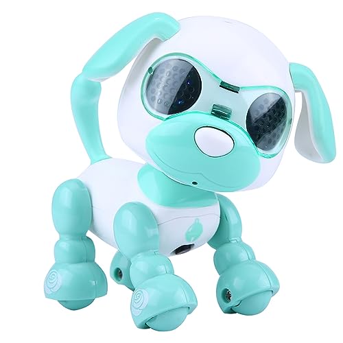 Ghzste Roboter-Hund, Ferngesteuertes Roboter-Spielzeug mit GEH-Tanz-Sound, Intelligente Kinder, Interaktives GEH-Geräusch, Welpe, LED-Aufzeichnung, Pädagogisches Geschenk (blau1) von Ghzste