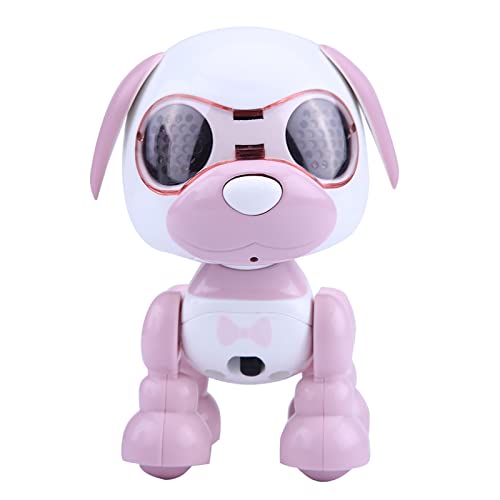 Ghzste Roboter-Hund, Ferngesteuertes Roboter-Spielzeug mit GEH-Tanz-Sound, Intelligente Kinder, Interaktives GEH-Geräusch, Welpe, LED-Aufzeichnung, Pädagogisches Geschenk (lila) von Ghzste