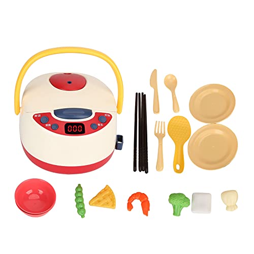 Kids Reiskocher Spielzeug, Intelligentes Spray Kids Rice Cooker Spielzeug, Küche Tun Cooking Playset, Simulationskochspielzeug mit Musik, Kindheitspädagogikspielzeug (Rotspray von Ghzste