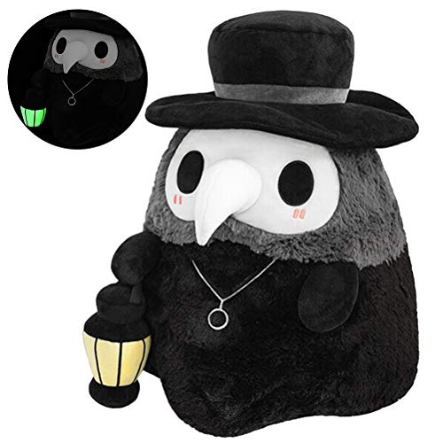 Plague Doctor Plüschtier,20CM Neuartige leuchtende Cartoon weiches Kissen Puppenspielzeug, Sofakissen umarmt Plüschtier Geschenke Kinder Geburtstag von Ghzste