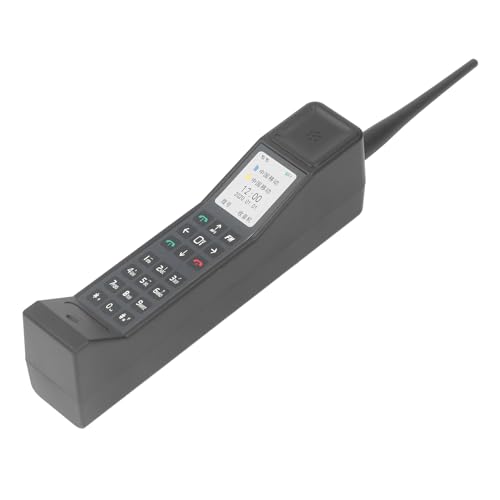 Vintage 80er Jahre Mobiltelefon, Retro -Mobiltelefon -Requisinen -Simulationsmodell, Fotografische Ornament für Wohnkultur, Klassischer Design Kunststoffkörper (Schwarz) von Ghzste