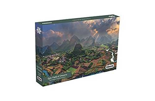 Gibsons GIBG4602 Epic Field of Dreams 636 Teile Nachhaltiges Puzzle Premium 100% Recyclingboard | Tolles Geschenk für Erwachsene Spiele von Gibsons