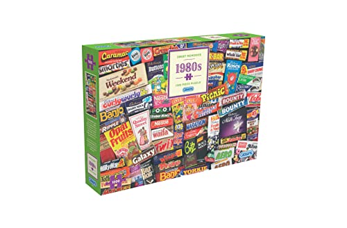 Gibsons Puzzle „Sweet Memories“, Motiv: Einkaufen in den 1980er-Jahren, Puzzle mit 1.000 Einzelteilen von Gibsons