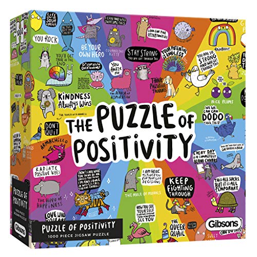 Gibsons GIBG6608 Puzzle der Positivität (1000 Teile), verschieden von Gibsons