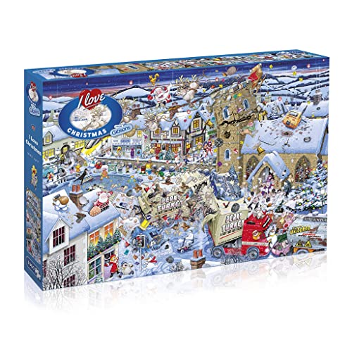 Ich liebe Weihnachten 1000 Teile Puzzle von Gibsons