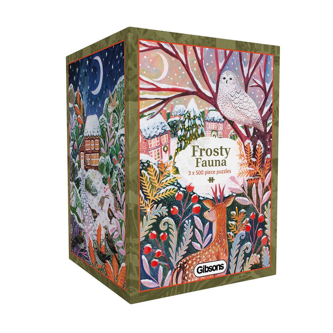 Gibsons Puzzle 3 x 500 Teile - Frosty Fauna - Gibsons Puzzle 3 x 500 Teile - Frosty Fauna - von Gibsons Puzzle