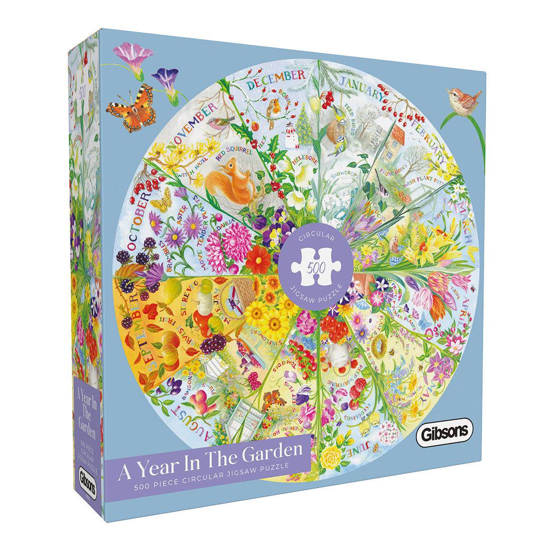 Gibsons Puzzle 500 Teile - A Year in the Garden - Gibsons Puzzle 500 Teile - A Year in the Garden - von Gibsons Puzzle