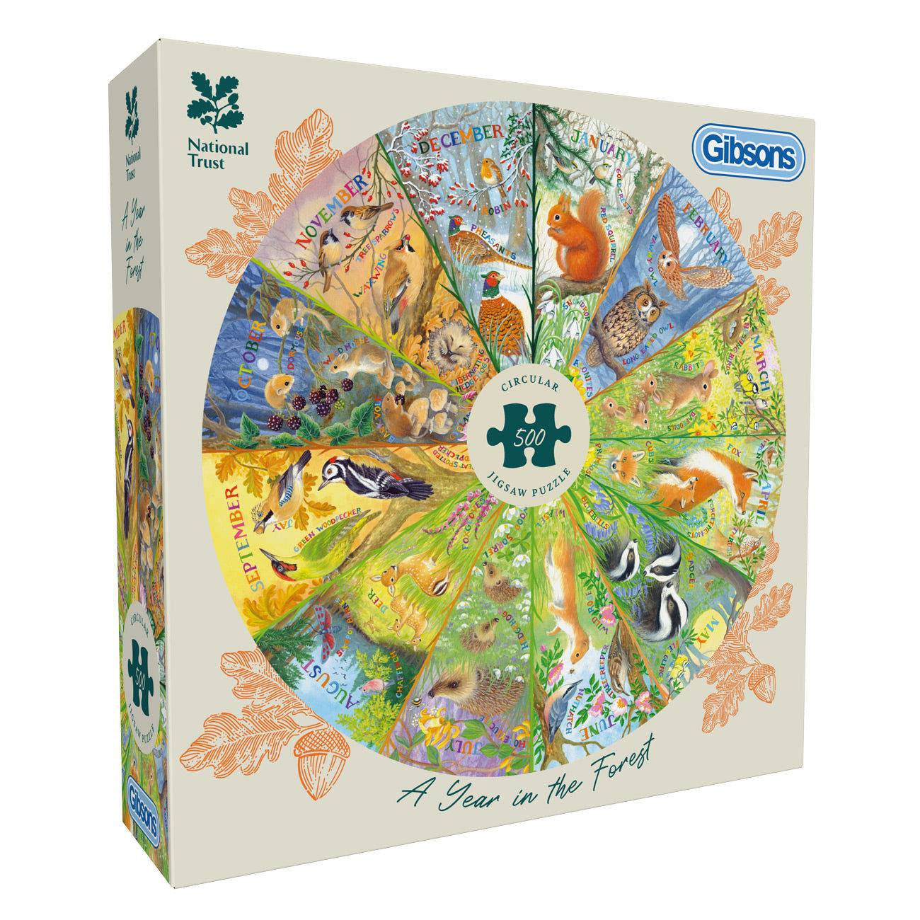 Gibsons Puzzle 500 Teile - National Trust: A Year in the Forest - Gibsons Puzzle 500 Teile - National Trust: A Year in the Forest - von Gibsons Puzzle