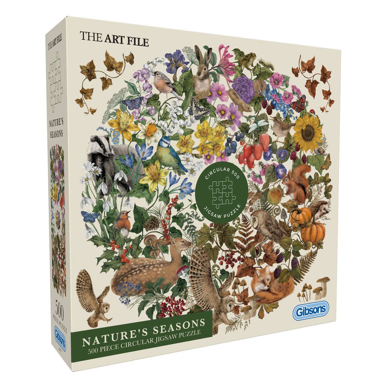 Gibsons Puzzle 500 Teile - The Art File: Nature's Seasons - Gibsons Puzzle 500 Teile - The Art File: Nature's Seasons - von Gibsons Puzzle