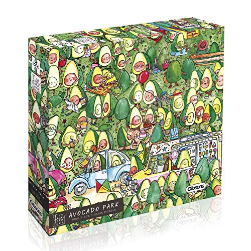 Avocado Park 1000 Teile Puzzle | Nachhaltiges Puzzle für Erwachsene | Premium 100% Recyclingboard | Tolles Geschenk für Erwachsene | Gibsons Spiele von Gibsons