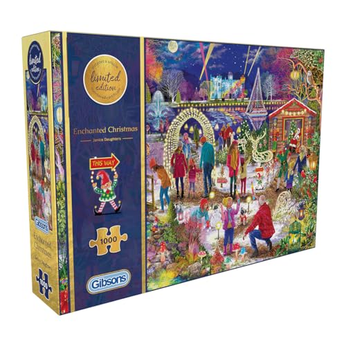 Enchanted Christmas Limited Edition | 1000 Teile Puzzle | Nachhaltiges Puzzle für Erwachsene | Gibsons Games B-Corp von Gibsons