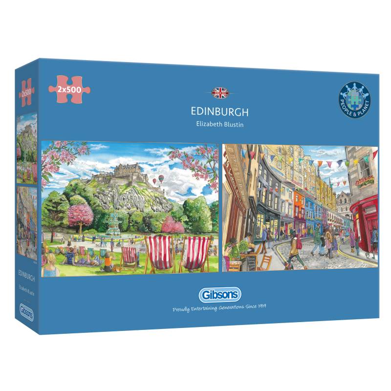 Gibsons 2 Puzzles - Edinburgh 500 Teile Puzzle Gibsons-G5064 von Gibsons