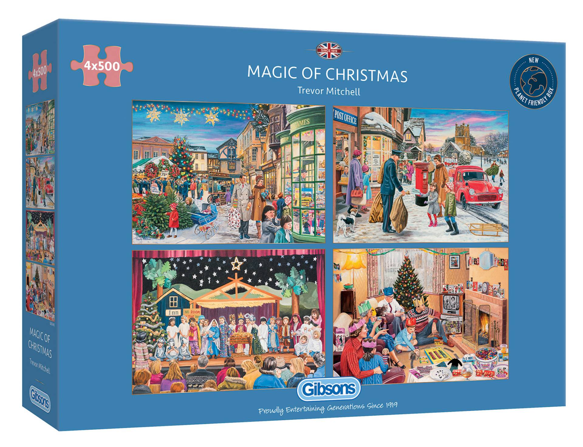 Gibsons 4 Puzzles - Trevor Mitchell - Magic of Christmas 500 Teile Puzzle Gibsons-G5046 von Gibsons