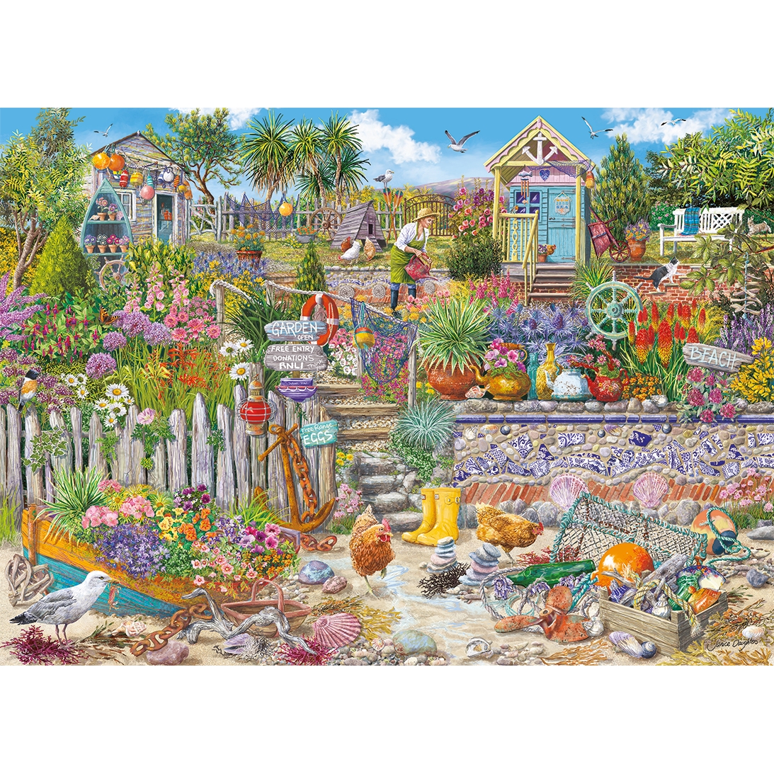 Gibsons Beachcomber's Garden 1000 Teile Puzzle Gibsons-G6411 von Gibsons