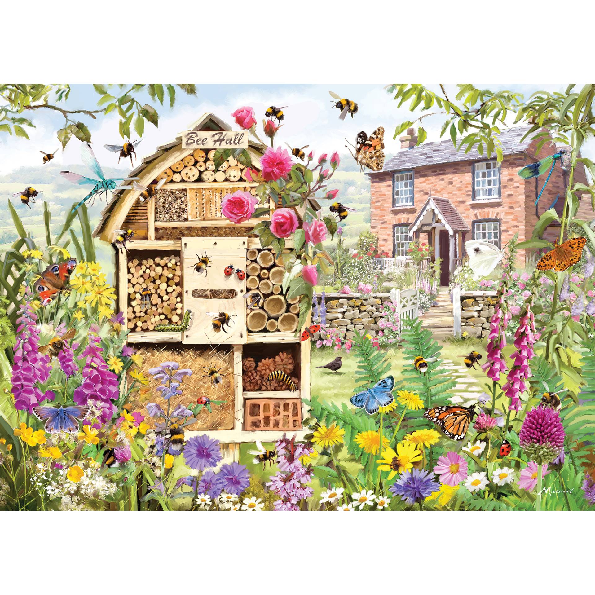 Gibsons Bee Hall 1000 Teile Puzzle Gibsons-G6375 von Gibsons