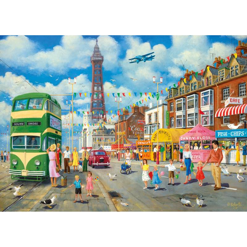 Gibsons Blackpool Promenade 1000 Teile Puzzle Gibsons-G6351 von Gibsons