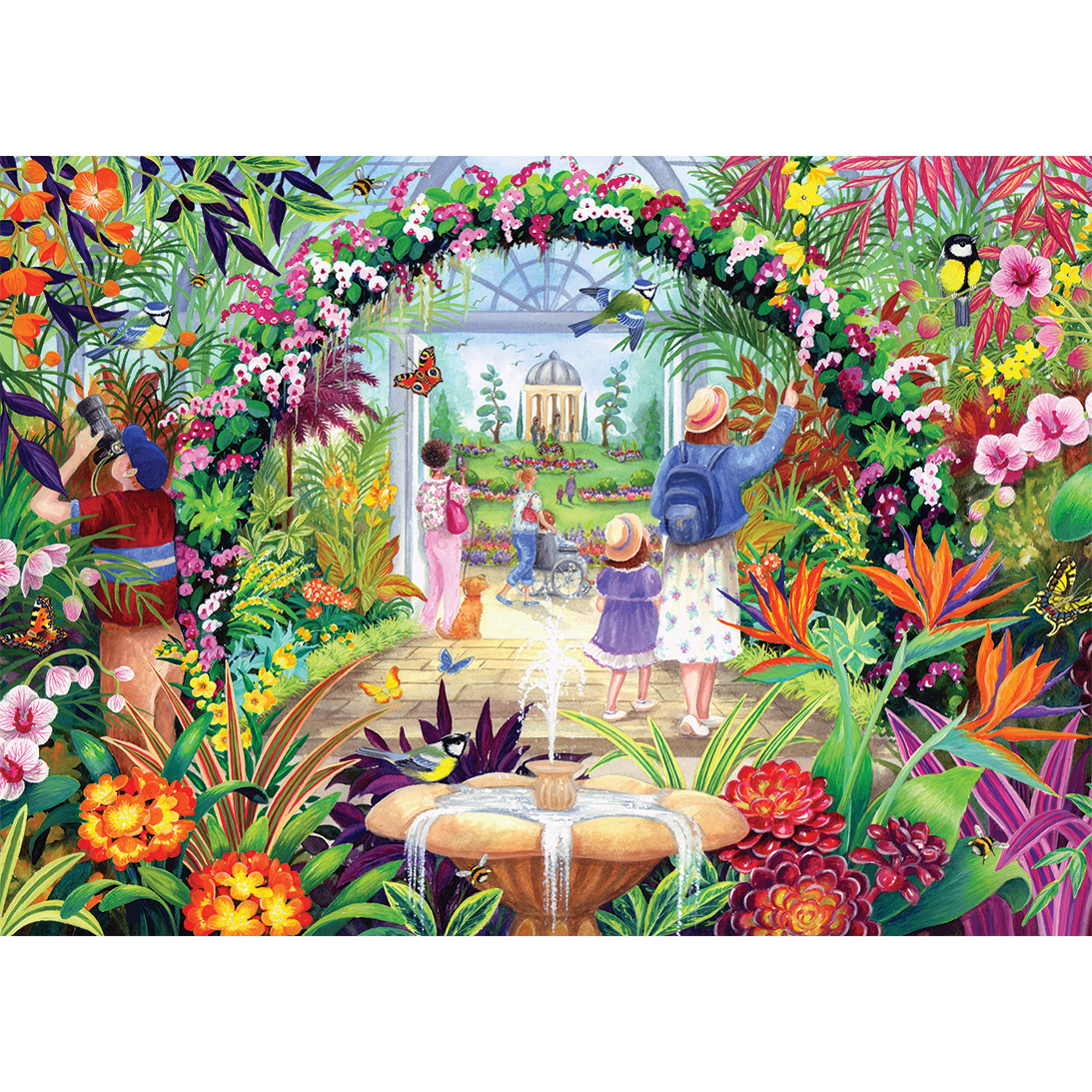 Gibsons Botanische Blüten 1000 Teile Puzzle Gibsons-G6405 von Gibsons