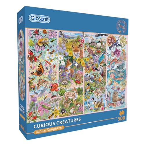 Gibsons Curious Creatures 500 Teile Puzzle Tierpuzzle B Corp Gibsons Curious Creatures 500 Teile Puzzle Tierpuzzle B Corp von Gibsons