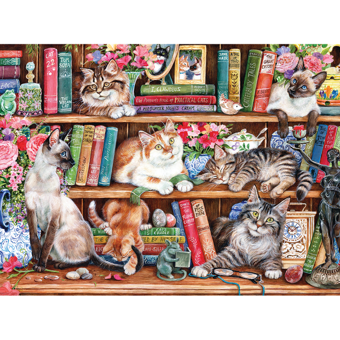 Gibsons Der Kater zurück im Buch 1000 Teile Puzzle Gibsons-G6404 von Gibsons