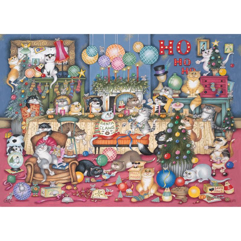 Gibsons Feline Festivities 1000 Teile Puzzle Gibsons-G6371 von Gibsons