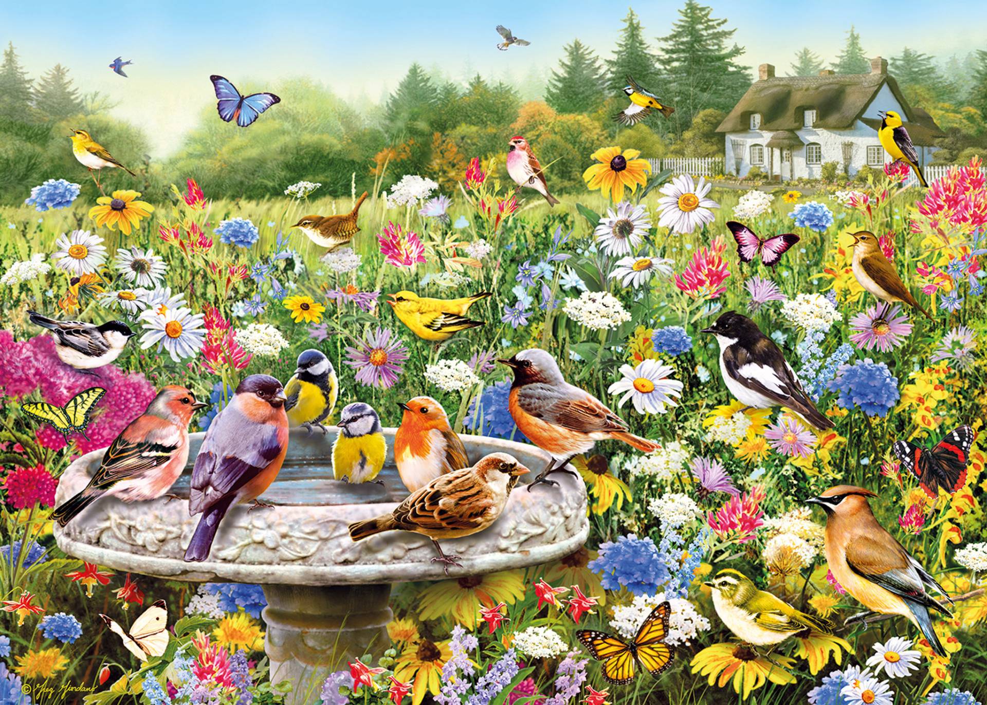 Gibsons Greg Giordano: The Secret Garden 1000 Teile Puzzle Gibsons-G6183 von Gibsons