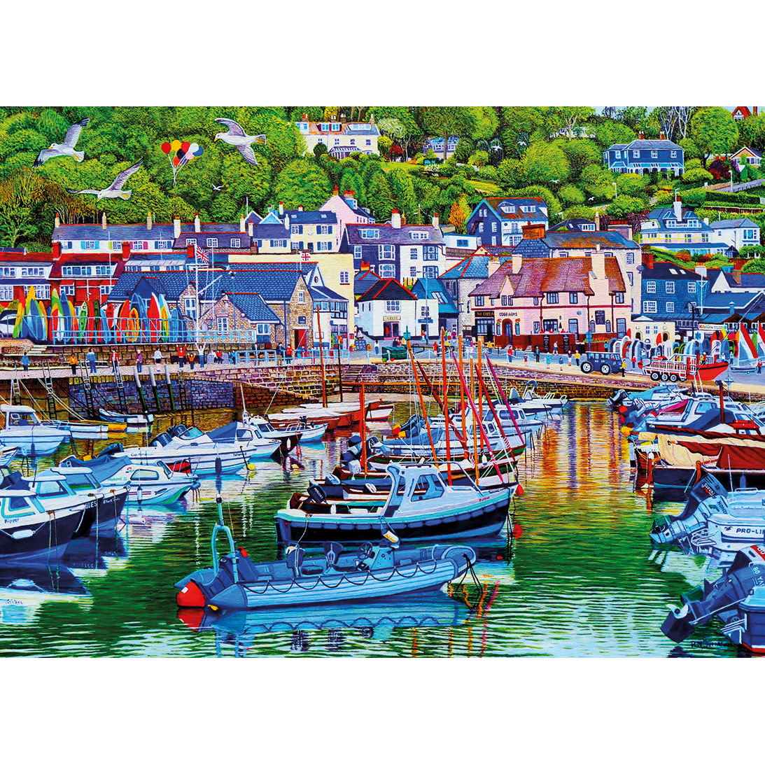 Gibsons Hafen von Lyme Regis 1000 Teile Puzzle Gibsons-G6392 von Gibsons