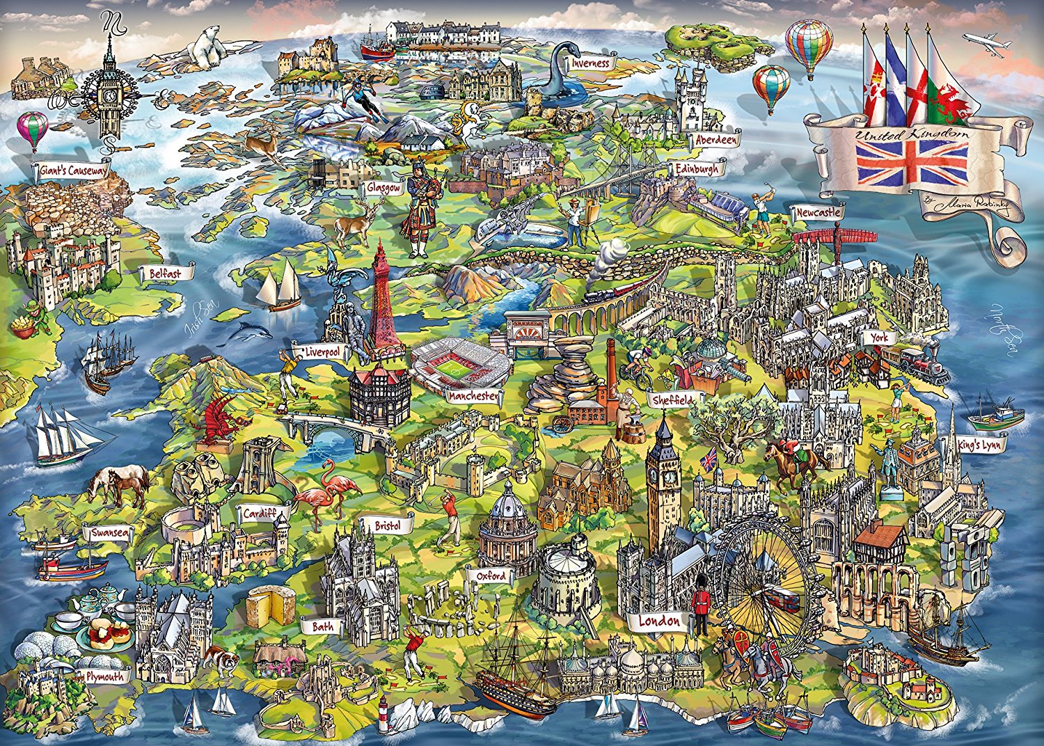 Gibsons Maria Rabinsky - Beautiful Britain 1000 Teile Puzzle Gibsons-G7080 Gibsons Maria Rabinsky - Beautiful Britain 1000 Teile Puzzle Gibsons-G7080 von Gibsons