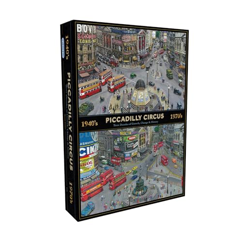 Gibsons Piccadilly Circus Through the Decades 1000 Teile Puzzle London Wahrzeichen Nachhaltiges Puzzle für Erwachsene Tolles Geschenk | Gibsons Games Gibsons Piccadilly Circus Through the Decades 1000 Teile Puzzle London Wahrzeichen Nachhaltiges Puzzle für Erwachsene Tolles Geschenk | Gibsons Games von Gibsons