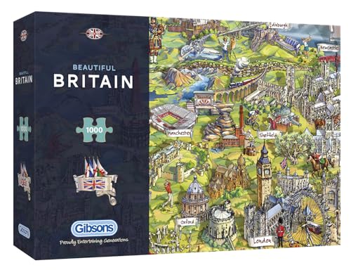 Gibsons Puzzle Beautiful Britain (1000 Teile), G7080 von Gibsons