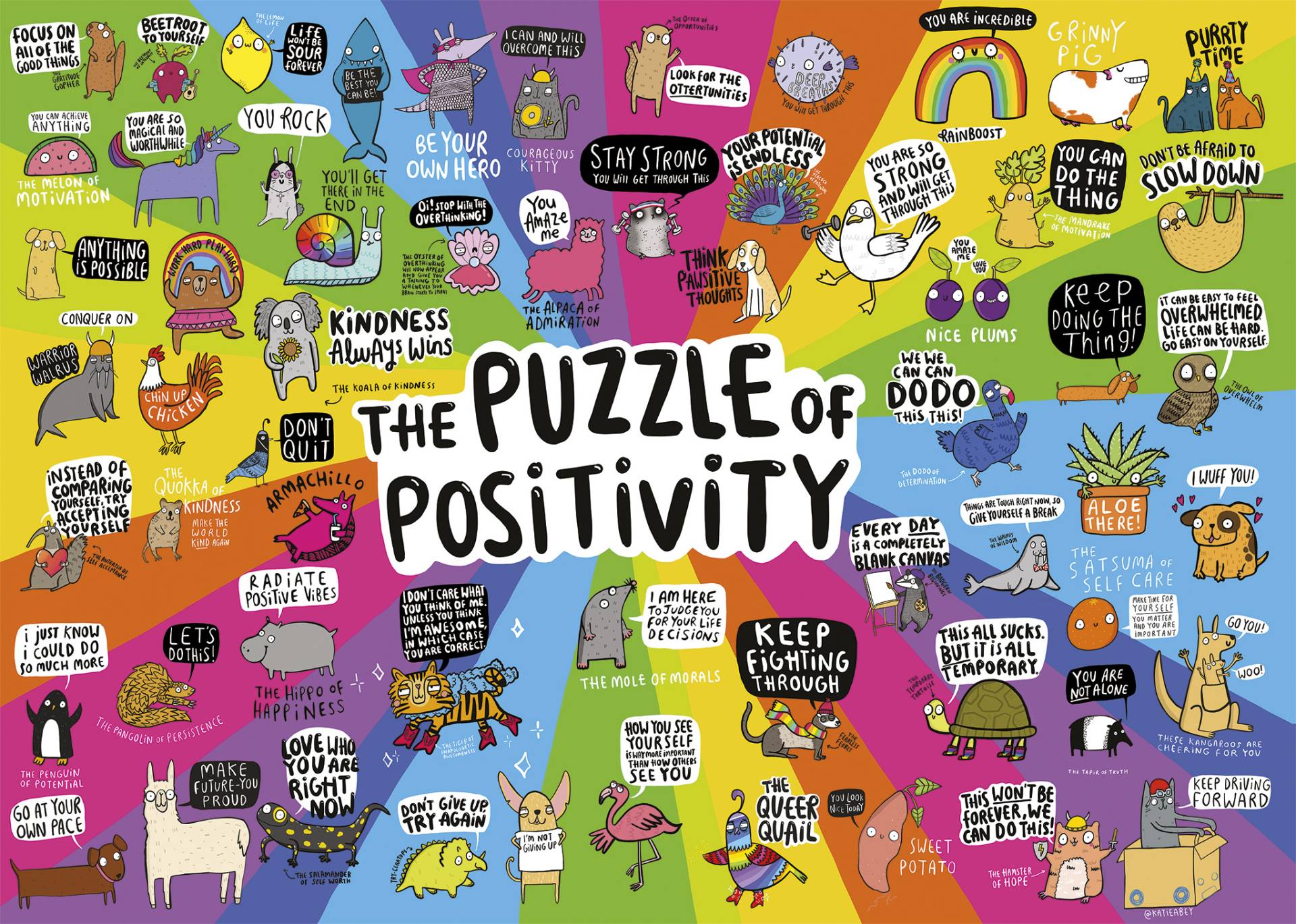 Gibsons Puzzle of Positivity 1000 Teile Puzzle Gibsons-G6608 von Gibsons