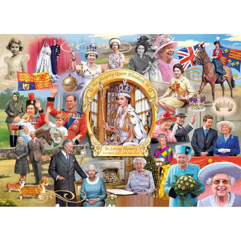 Gibsons Queen Elizabeth II 1000 Teile Puzzle Gibsons-G7132 von Gibsons