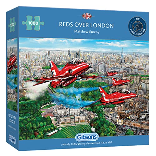 Gibsons Reds Over London Jigsaw Puzzle (1000 Pieces) von Gibsons