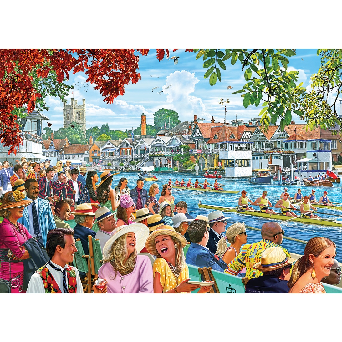 Gibsons Rudern auf der Regatta 1000 Teile Puzzle Gibsons-G6398 von Gibsons