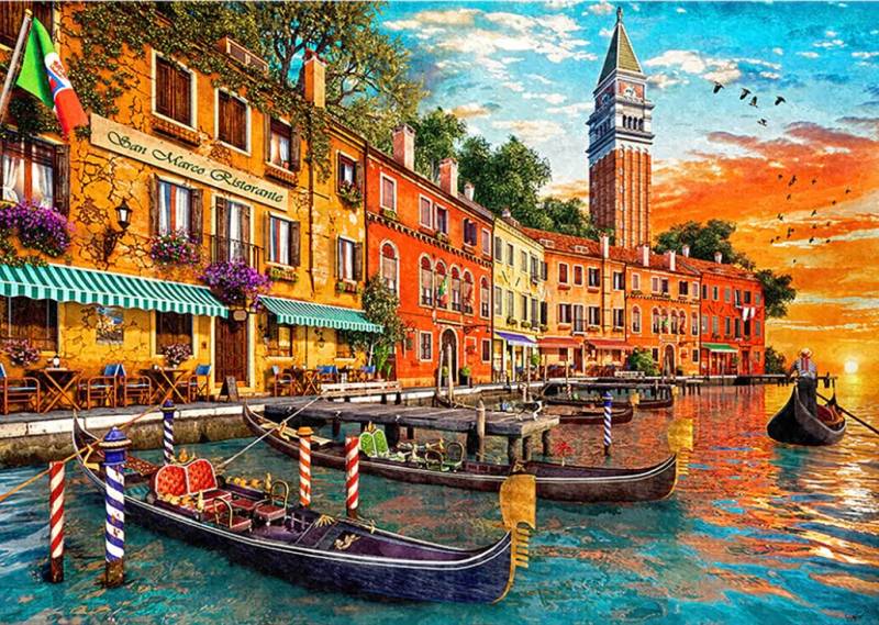 Gibsons San Marco Sunset 1000 Teile Puzzle Gibsons-G6347 von Gibsons